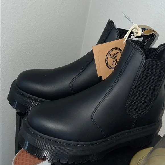Dr. Martens Vegan Black Ankle Boots - Picture 1 of 1